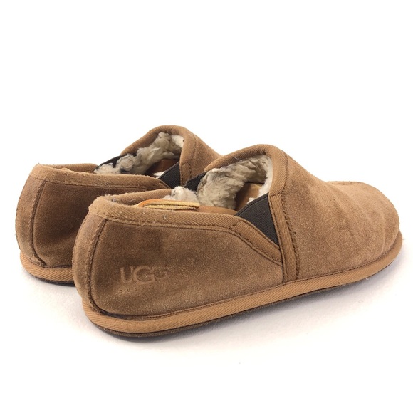 UGG Scuff Romeo II Brown Suede Slippers 8 - Picture 5 of 11